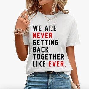 Women's White Graphic Tee